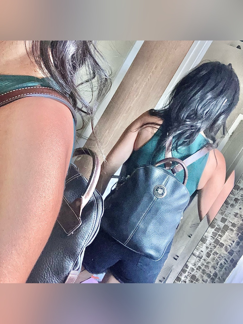 Vintage Dooney & Bourke pebble leather backpack